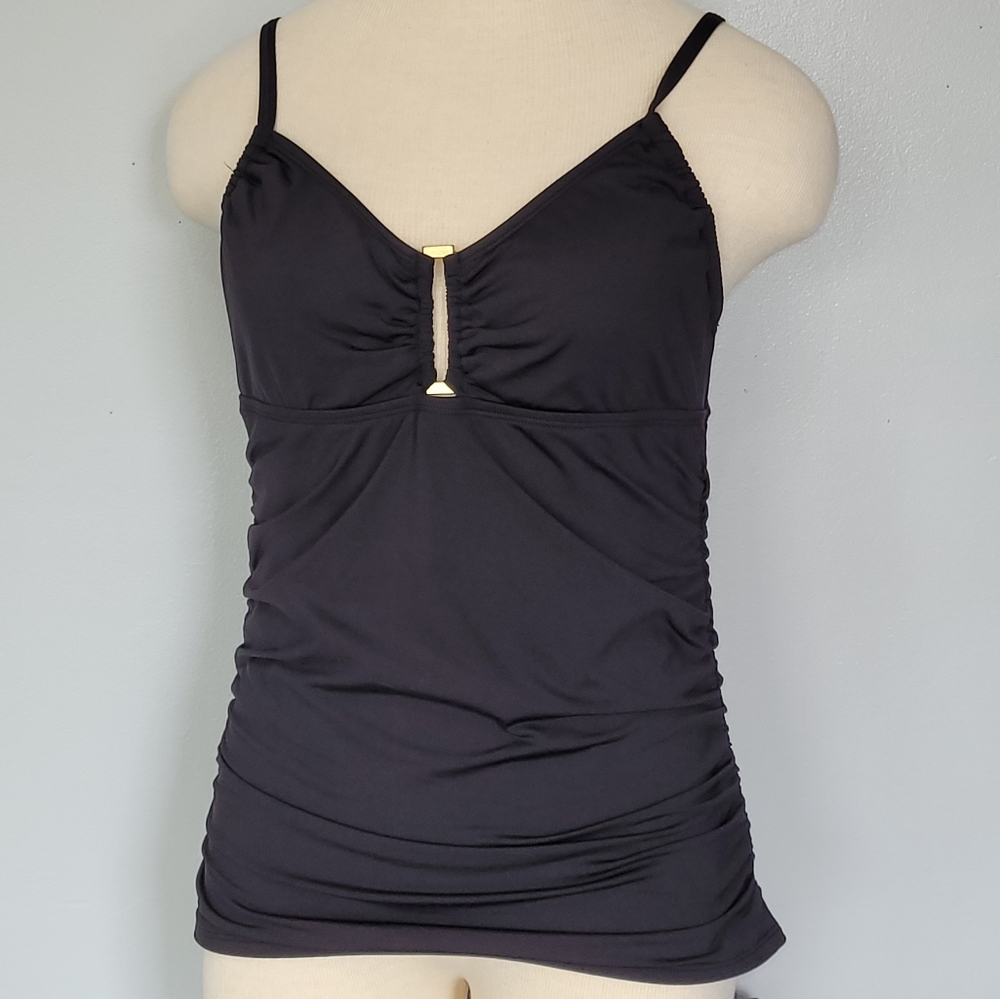 Black Tankini Swimsuit Top